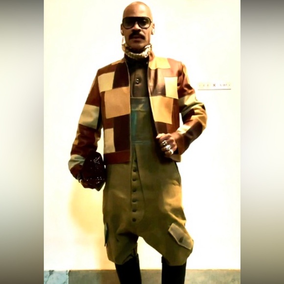 Patchwork Leather Jacket - Picture 13 of 13